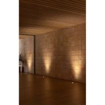 Grund Bodeneinbauleuchte satinierter Edelstahl und schwarz matt von faro 70728