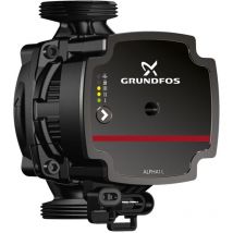 Alpha1 l 25-60/130 Umwälzpumpe (Heizungspumpe) - 3.600 L/Std. - 45W - Förderhöhe 6 m - Einbaugröße 130 mm - Sehr energieeffizient - Grundfos