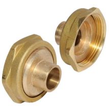 Grundfos Messing Verschraubung Lötstutzensatz G 1 1/2" X 28 Löt 525195 Verschraubungssatz