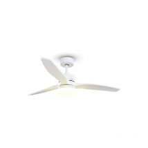 Grunkel - Deckenventilator mitLicht 24w 6 Geschwindigkeiten mit Zeitschaltuhr weiß