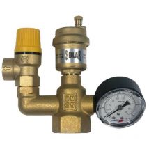 Ferco - Grupo de Seguridad Solar Latón Presión: 6 bar