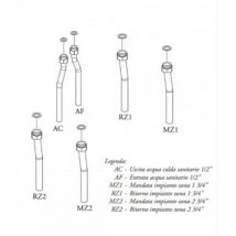 Gruppo allacciamento 2zone verticale codice prod: 3.020575 - Immergas