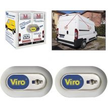Viro - Gruppo di fissaggio per furgoni Coppia Lucchetti Serratura Camion Furgoni Van lock Compact 4212.4212