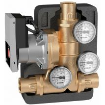 Caleffi - Unidad de recirculación y distribución anticondensación con control termostático 281WYP DN25 - 1' f - 70°C