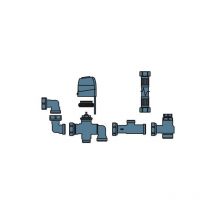 Innova - Gruppo Valvola 3 Vie Deviatrice con Motore Termoelettrico per Filomuro Slim Fit sw - V30688II