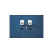 Samo - Tiradores Tirador pequeño para puertas de ducha New Cee RIC584 Blanco - Blanco