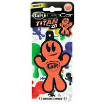 Désodorisant voiture plaquette DEOCAR titan 2D, fruit de la passion - GS27