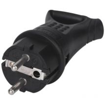 102015002 Spina bipolare con impugnatura in gomma nera impermeabile da 4,8 mm - GSC