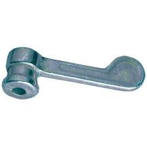 Gsg Baubeschläge Vorreiber Nr. 8312/G/3, 12 mm, Untersatz, hell verz.