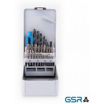 GSR - Gewindeschneidsortiment 30tlg. HGB-VW+KLB+Schablone Satz M3-M12 hss