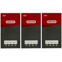 Oregon Advance Cut - 3 Stück Sägekette, 3/8'', 1,3mm, 57 Treibglieder, für 40 cm (16-Zoll) Führungsschiene - 91PX057E, 91PX057X
