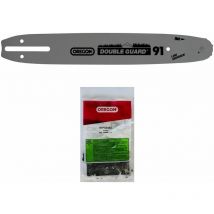 Oregon Sägekette 91PX045X, 3/8'', 1,3mm, 45 Treibglieder mit 30 cm (12-Zoll) Führungsschiene 120SDEA041 - Gt Elec
