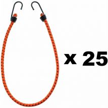 25 Stück Universal-Gepäckspanner mit Haken- Spanngurte, Spanngummi, Expander Spannschloss 60 cm - Gt Garden