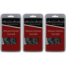 3 Stück Sägeketten 0,325'', 1,6mm, 62 Treibglieder, kompatibel mit 38 cm (15-Zoll) Stihl ms 271 - Gt Market