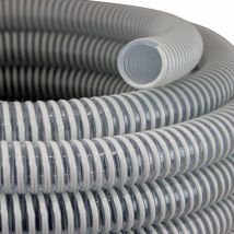 GT Market Saugschlauch/Druckschlauch, Ali-Flex, Durchmesser 45 mm, Länge: 5 m, Weiss/Transparent