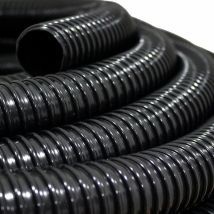 Teichschlauch Spiralschlauch Durch. 50 mm (2 Zoll) 20 Meter schwarz pvc lichtundurchlässig