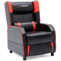 Gtforce - ranger x faux leather gaming seat recliner armchair sofa reclining cinema chair red