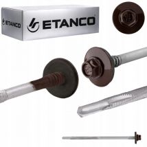 Etanco - Tornillos GTR12 sp A19 5,5/6,3x130 mm ral 8017