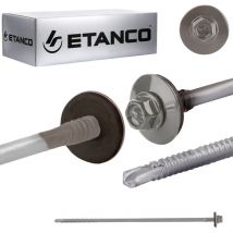 Etanco - Tornillos GTR6 sp A19 5,5/6,3x175 mm ral 9007