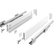 Gtv Guide Per Cassetti Axis Pro, Estraibili Per Cassetti Con Estrazione, Colore Bianco, Portata Fino A 40 Kg, Sistema Push To Open, Accesso Libero, 