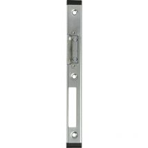 Schließblech GU-Secury verstellbar rechts, Falz 11 mm, verzinkt silber