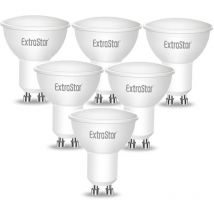 GU10 5W led Light bulb Warm White, 3000K (Pack of 6) - Extrastar
