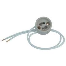 Monture et câble – Porte-lampe céramique GU10/GZ10 – Couleur blanche – FAI