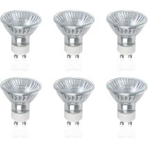 GU10-Halogenlampen, 6 Stück, 50 w, GU10-Halogenstrahler, ac 220 V–240 v, 700 Lumen, 40° Abstrahlwinkel, 2800 k warmweiß, dimmbar