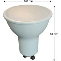 GU10-LED-Glühbirne, 5 w, entspricht 40 w, 400 lm, Kaltweiß 6000 k, energiesparende GU10-LED mit 120° Abstrahlwinkel [Beleuchtungspackung mit 10