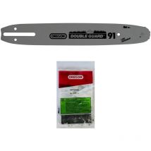 Gt Elec - Guía de 12 pulgadas con cadena oregon de 45 eslabones para motosierra