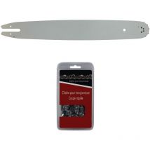 Gt Market - Guía de 40 cm (16 pulgadas) + cadena de 55 eslabones - Compatible con las motosierras stihl ms 181 y 211