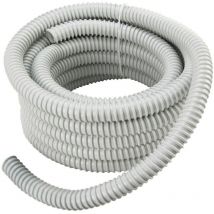 Guaina spiralata flessibile pvc grigia tubo impianti elettrici mm 12 - mt 30
