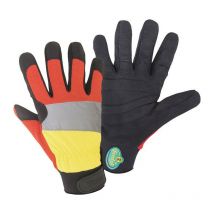 Guante de protección forestal woods Mechanicas talla xl negro / rojo / amarillo psa iii