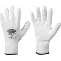 Strong - Guante de protección, Nylon, Talla 9, blanco (por 12)