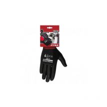 H111805/9 guante nylon/fibra lycra dorso recubierto de nitrilo foam rojo/negro co Juba