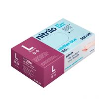 Guante nitrilo desechable s/polvo azul 100 unid g