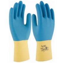 Guante quimico m08 nat. 3L latex am/az hp-300 floc. bi neox
