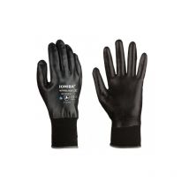 Guante todo nitrilo soporte nylon negro T-10 Jomiba