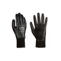 Guante todo nitrilo soporte nylon negro T-8 Jomiba