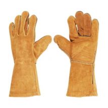 Guantes barbacoa cuero xl par , Guantes barbacoa cuero XLPara coger parrillas y paletas de forma seguraResiste el calor de forma seguraFabricados