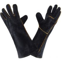 Soekavia - Guantes de soldadura de cuero resistentes a altas temperaturas (40 cm) para cocina, barbacoa, horno y jardinería - RWBricolage › Seguridad