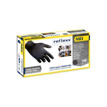 Guantes de trabajo de nitrilo ultrafinos línea alimentaria Reflexx N81 - xl
