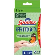 8001700610300 guante de limpieza Látex Blanco Femenino l - Spontex