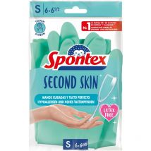 Spontex - 452856 Guantes Segunda Piel, Talla Pequeña 6, 2 Unidades, s