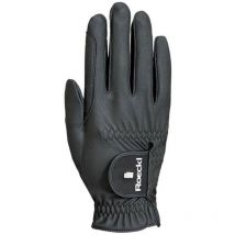 Guanti da equitazione per adulto modello grip pro: 7,5, bianco