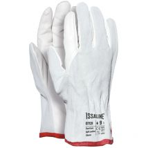 Guanti in pelle fiore Top Industrial Starter 07131 con dorso in crosta - 9 (l) - Bianco