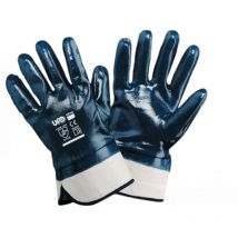 Guanti da lavoro jersey nbr blu polsino di sicurezza ricoperto TG10XL 12PAIA UFO
