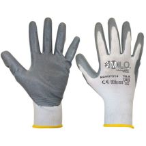 Guanti Da Lavoro Spalmati In Nitrile Con Polsino Elastico E Filo Continuo -small 7 / Confezione Da 2 Pezzi