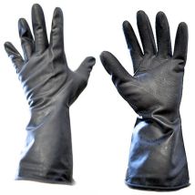 Guanti in Gomma Neri – Protexio – 08113 – Gomma naturale, Liscia, Senza fodera – DPI Classe I