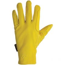 Amahorse - Guanti in pelle Worker da lavoro con rinforzi e con chiusura elasticizzata: xs, Giallo